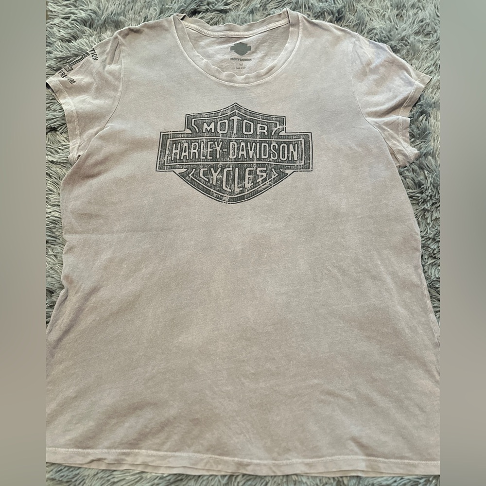 Ladies Harley Davidson Wounded Warrior Project Shirt Size 2XL